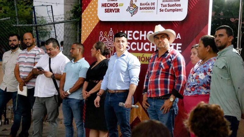 Israel Santillán fortalece el diálogo ciudadano con la jornada “Hechos para Escucharte” en Bucerías